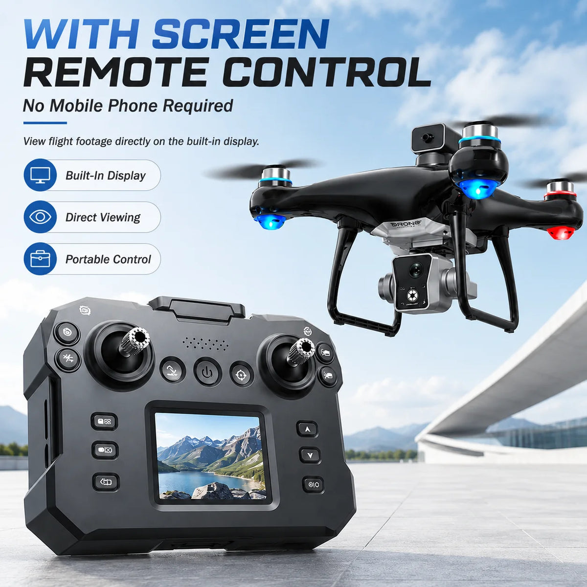 ZNLYRION Brushless Drone Featuring 360 Obstacle Avoidance And Dual Camera