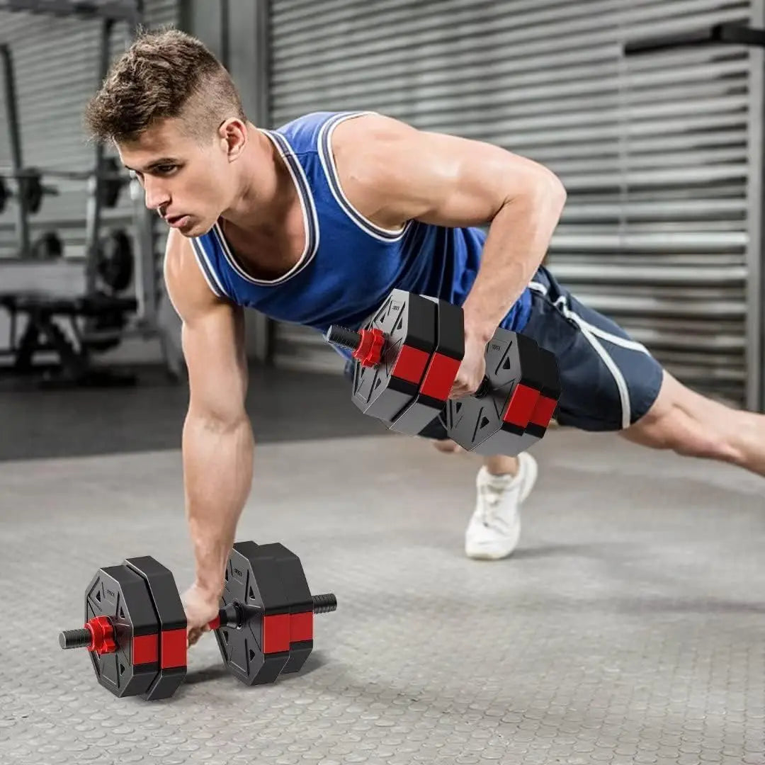 Professional Adjustable Dumbbell And Barbell Home Fitness Strength Set