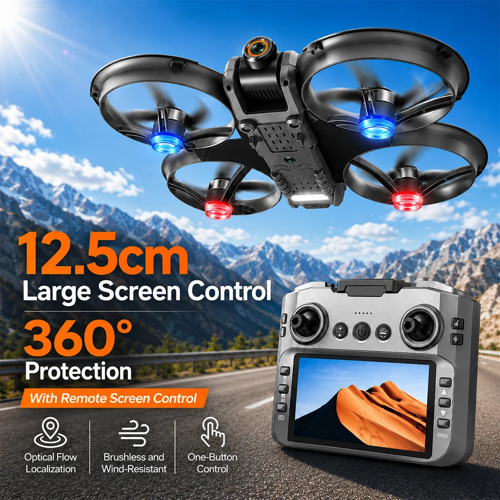 ZNLYRION 8K Drone With Dual Camera Brushless Motor And Remote