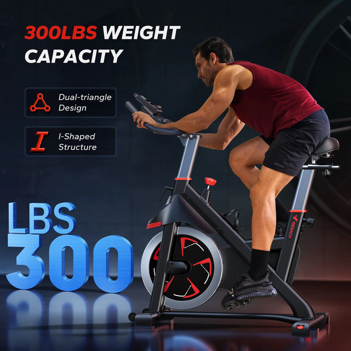 Merach Indoor Cycling Bike With Magnetic Resistance and App Control