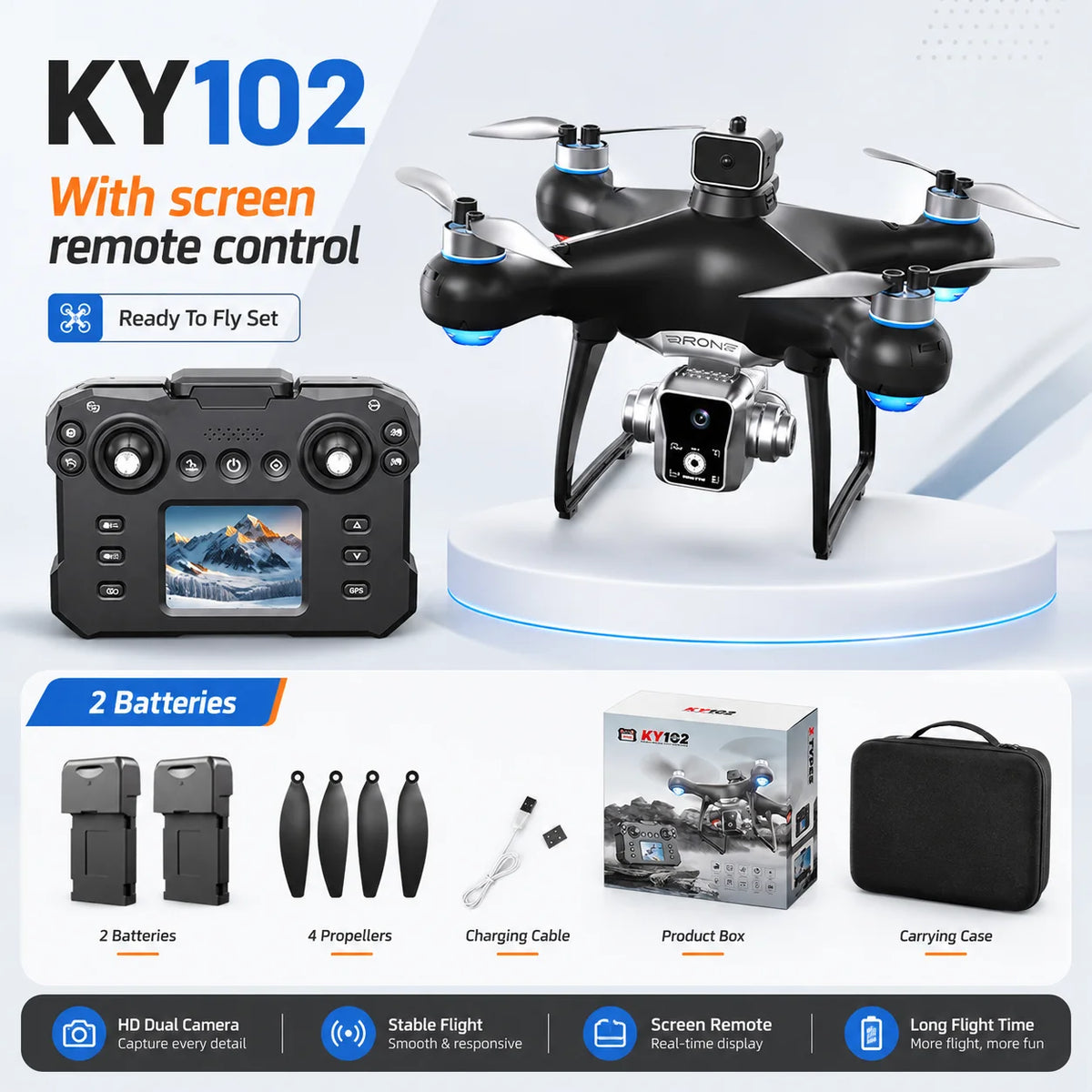 ZNLYRION Brushless Drone Featuring 360 Obstacle Avoidance And Dual Camera