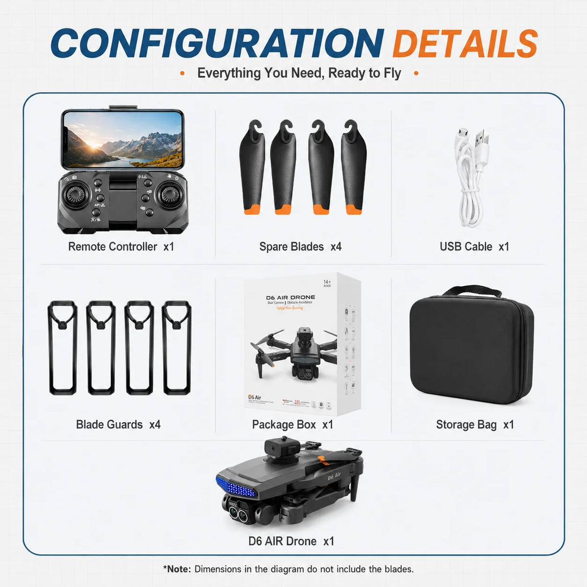 Znlyrion D6 Air Foldable RC Drone With 4K Dual Camera