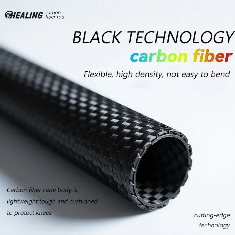 Okhealing Carbon Fiber Foldable 5 Section Lightweight Trekking Poles