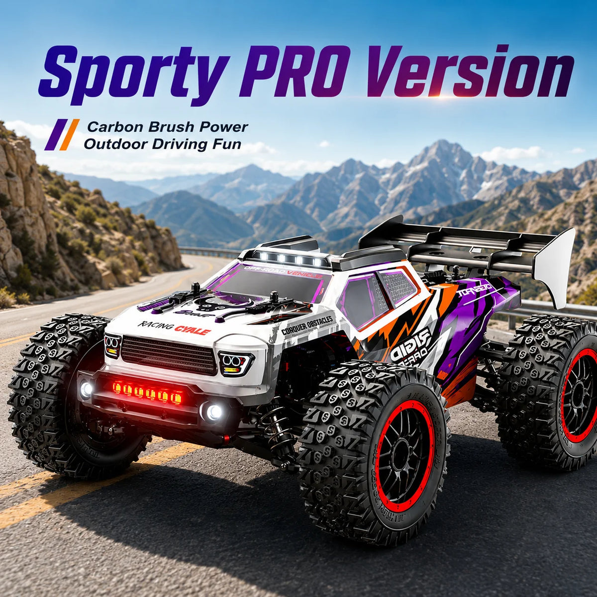 ZNLYRION Brushless RC Truck With Metal Gears And LED Lights