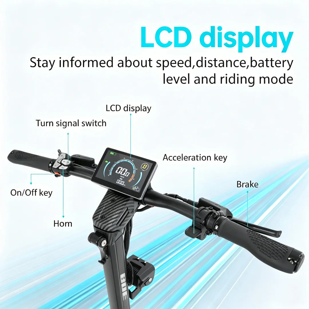 BIKydom Dual Motor Electric Scooter For Adults With Foldable Design