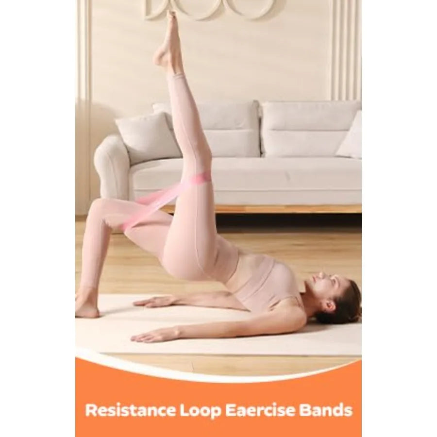 Pilates Workout Kit With Resistance Bands And Yoga Rings Mini Ball