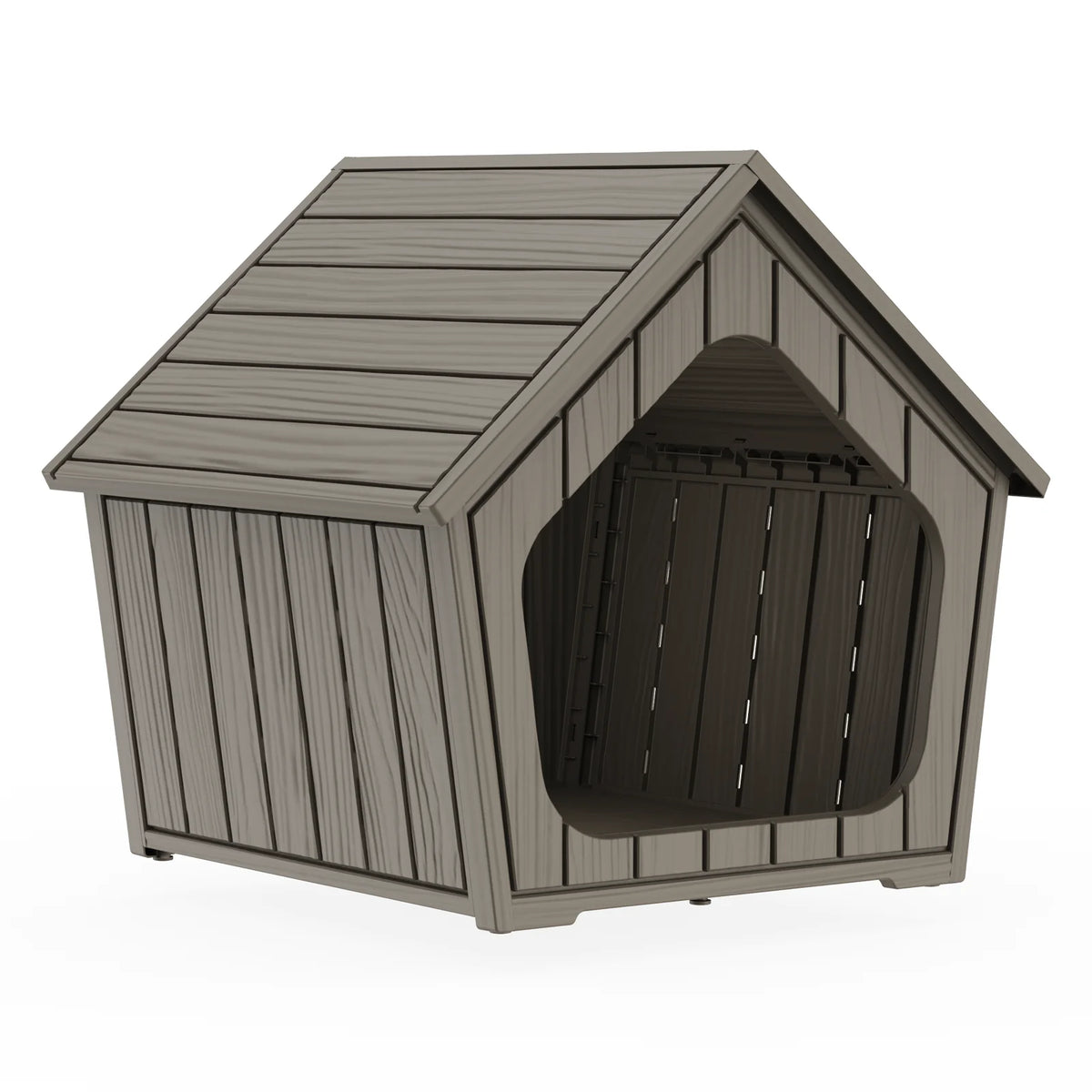 Waterproof Gable Roof Plastic Pet House Outdoor Dog Shelter