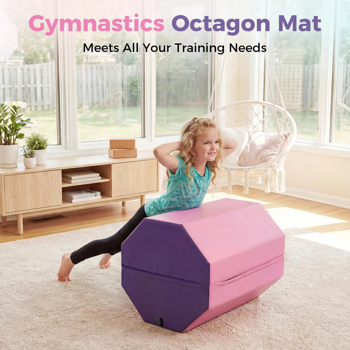 Gymnastics Backbend Somersault Trainer Octagon Tumbling Mat For Training