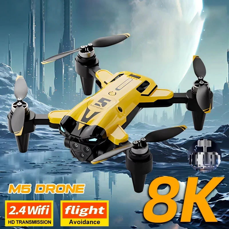 ZNLYRION M5 Foldable Drone 8K Camera Obstacle Avoidance RC Quadcopter
