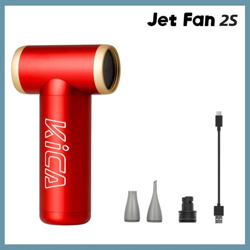KICA JetFan 2S Portable Air Blower Rechargeable Aluminum Mini Fan