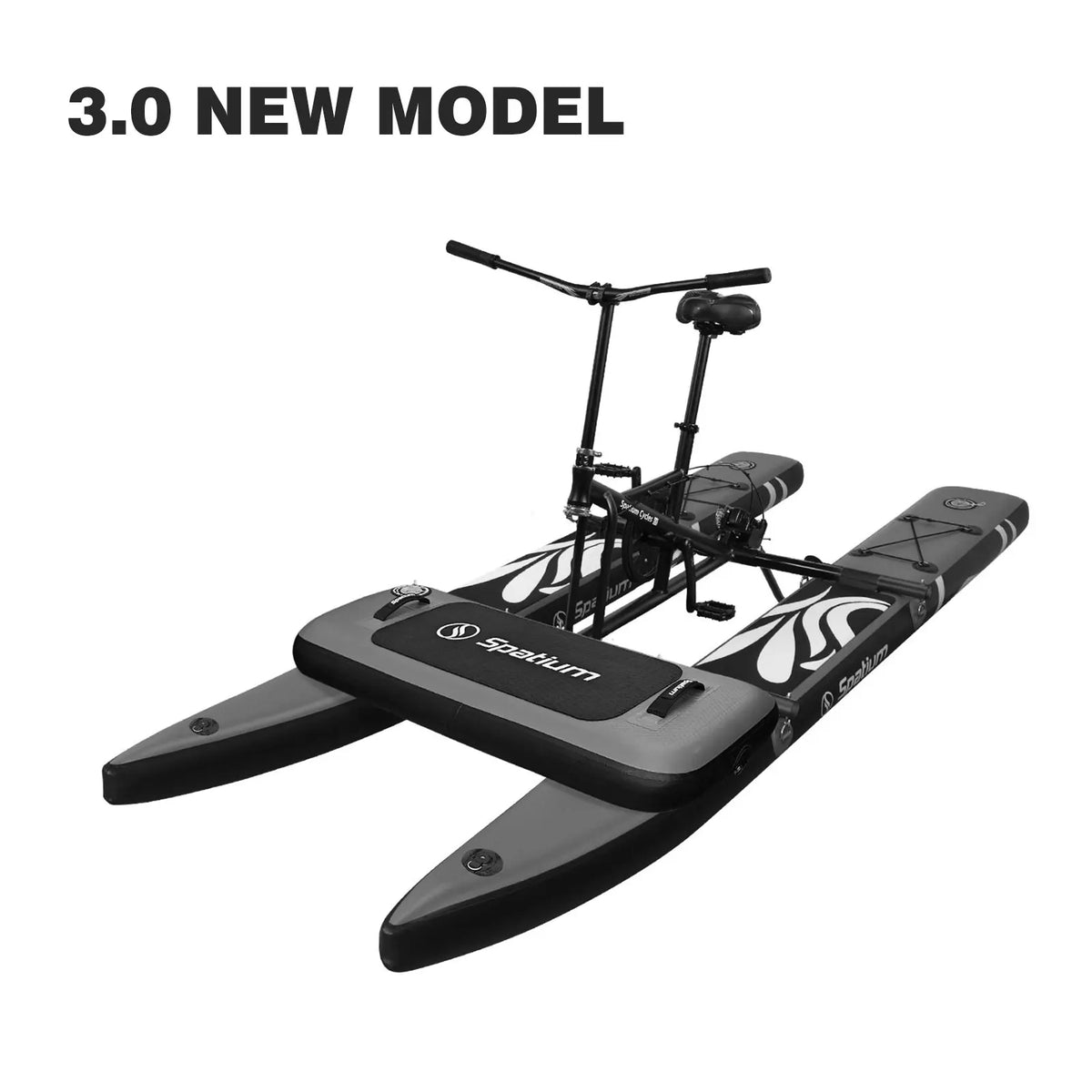 Spatium Inflatable Pontoon Water Bike for Lake Adventures