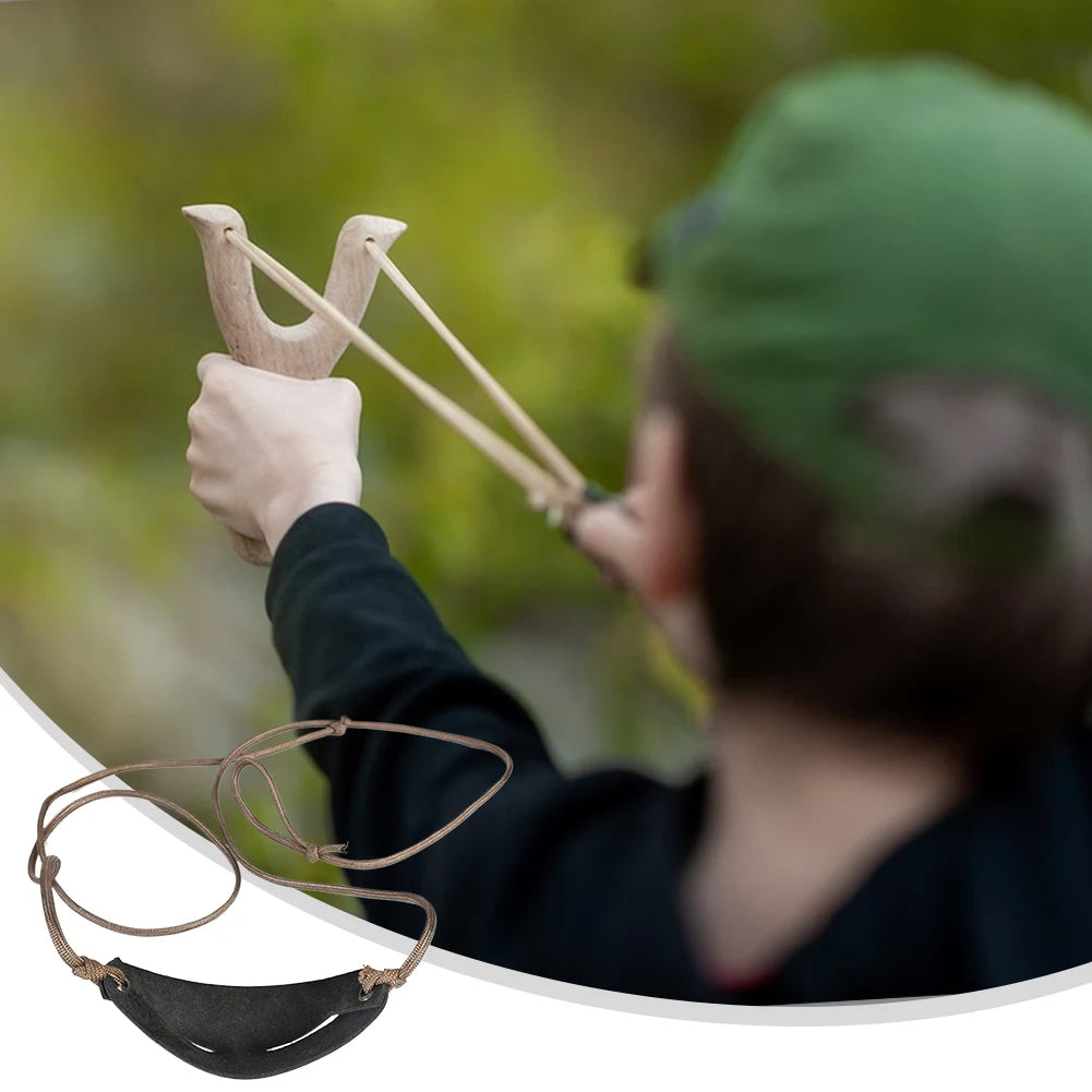 Handmade Leather Shepherd Sling for Outdoor Camping and Hunting