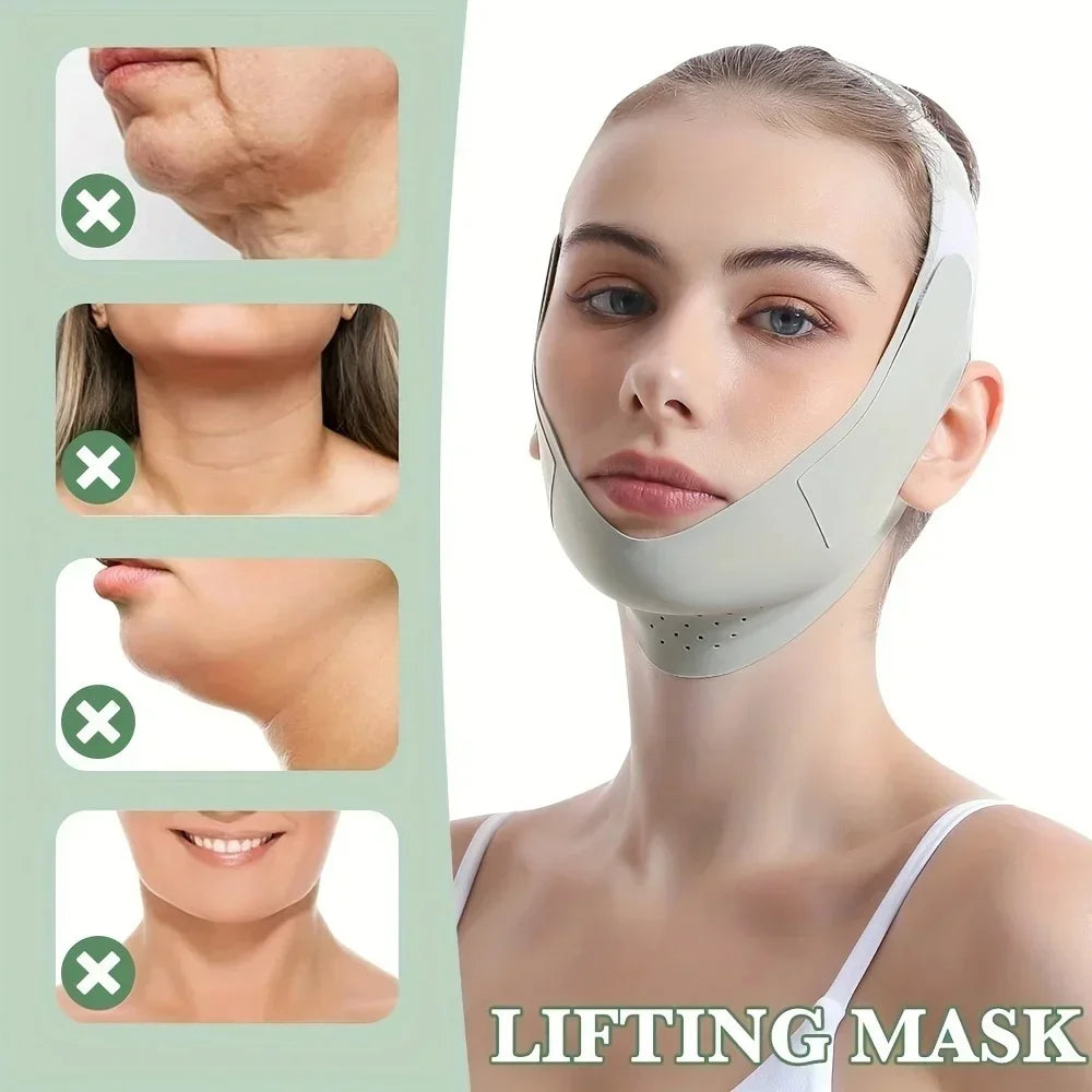 Adjustable V Shape Face Lift Band For Double Chin Reduction