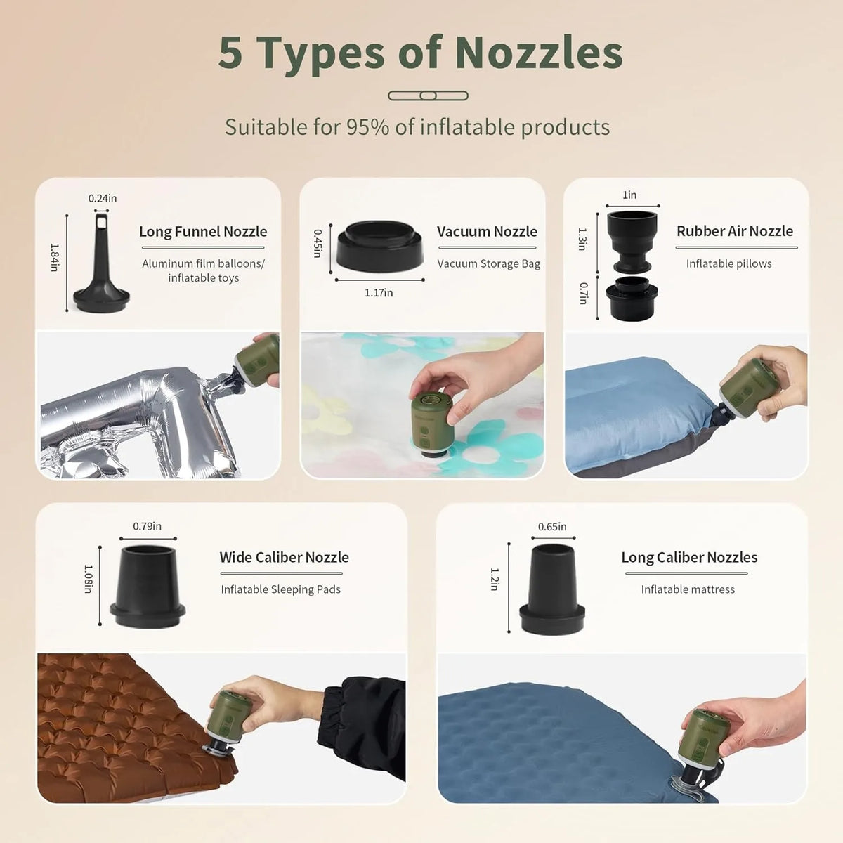 Naturehike Portable Rechargeable Air Pump For Camping Travel Gear
