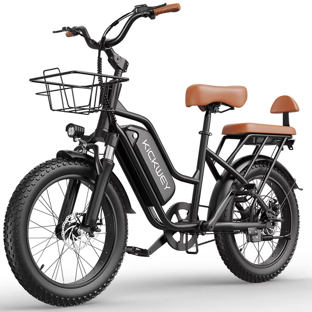 Kickwey Fat Tire Electric Bike 1500W 48V 20Ah Battery
