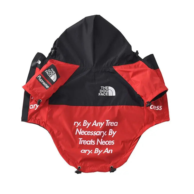 Waterproof Reflective Hooded Dog Raincoat Outdoor Protective Jacket