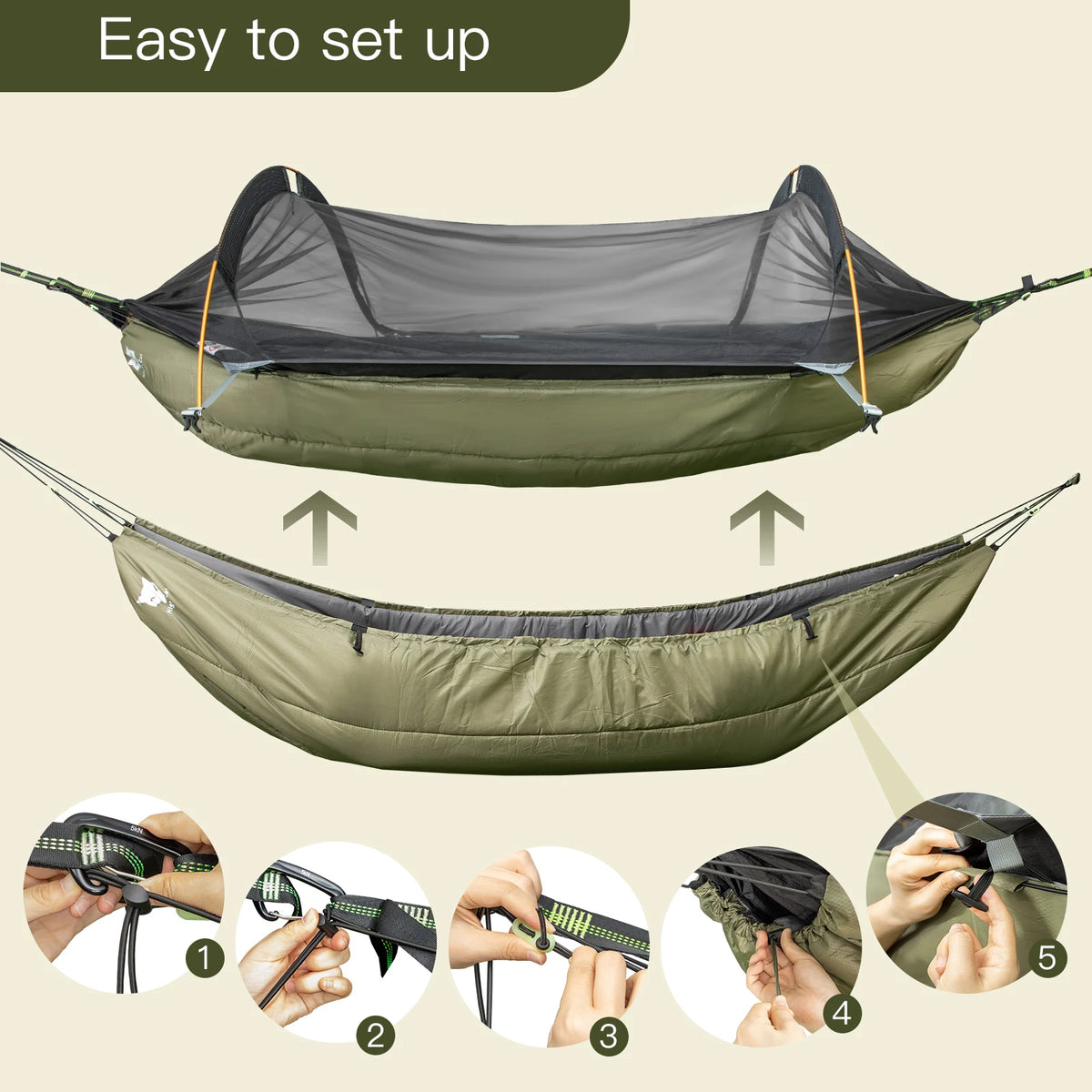 Night Cat Lightweight Hammock Underquilt Warm Insulated Sleep Blanket