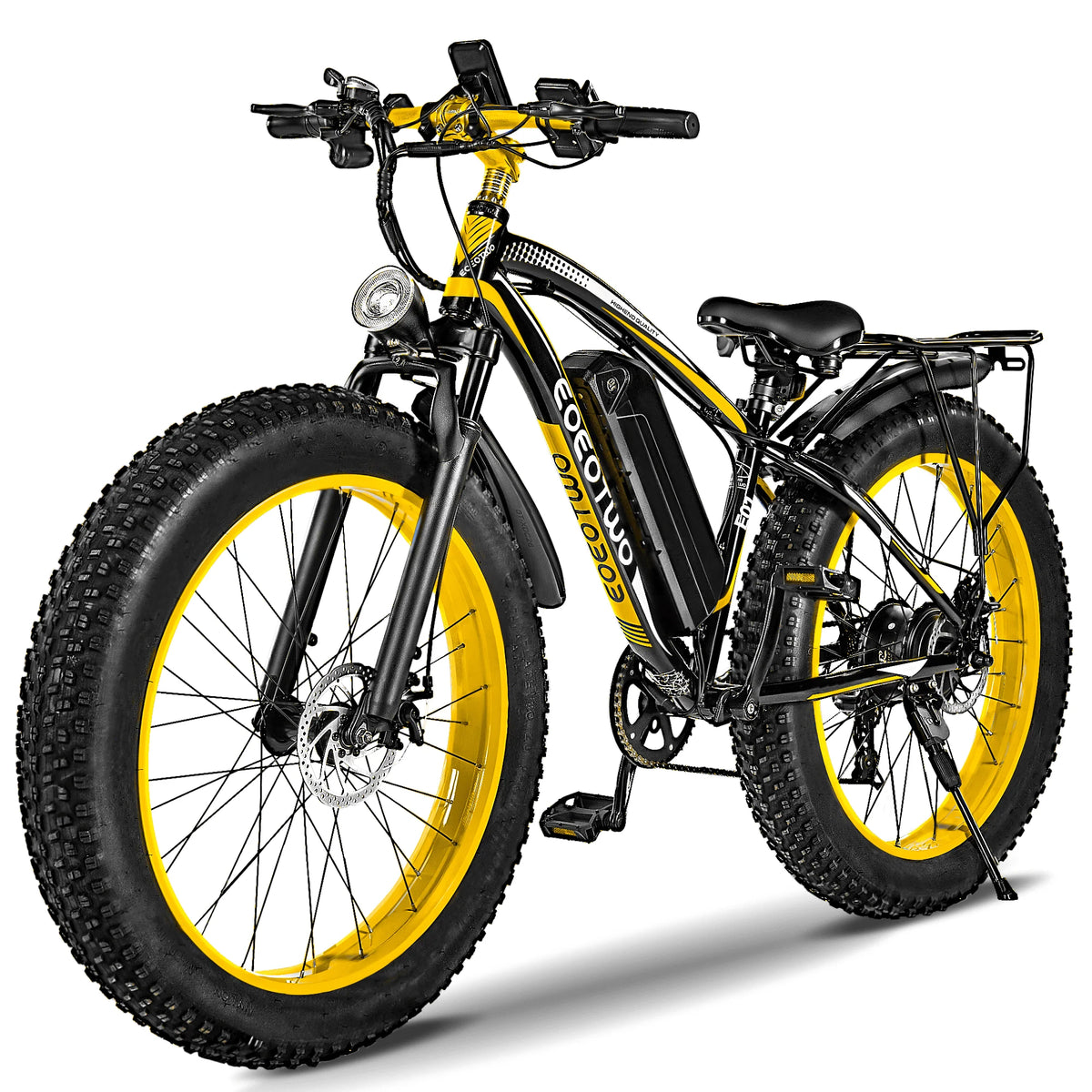 Eoeotwo 1500W Peak Fat Tire Ebike 34Mph 48V 15Ah Battery