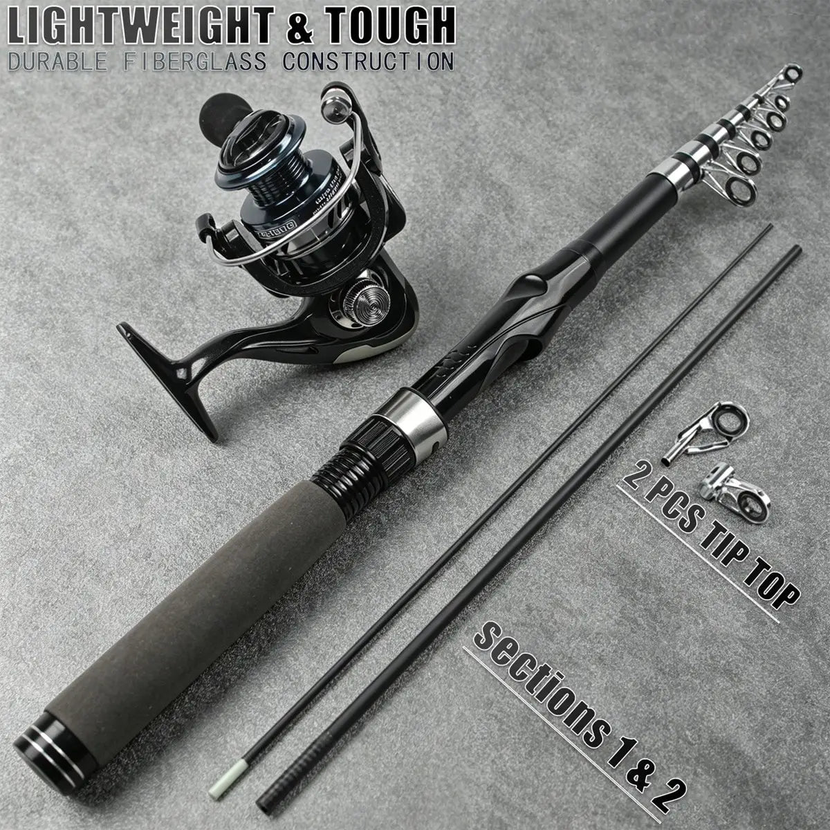 Telescopic Fishing Rod And Reel Combo Kit For Anglers