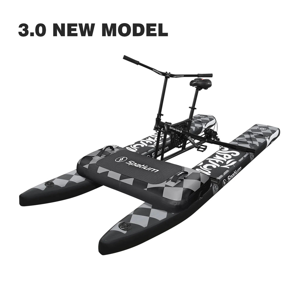 Spatium Inflatable Pontoon Water Bike for Lake Adventures