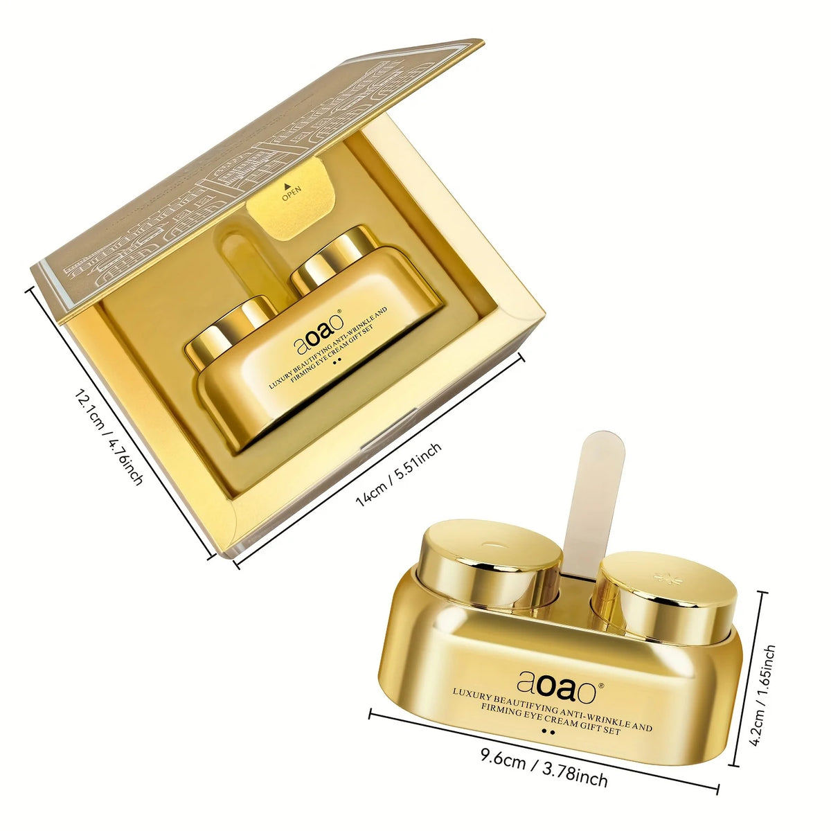 Aoao Firming Day And Night Eye Cream Set With Niacinamide