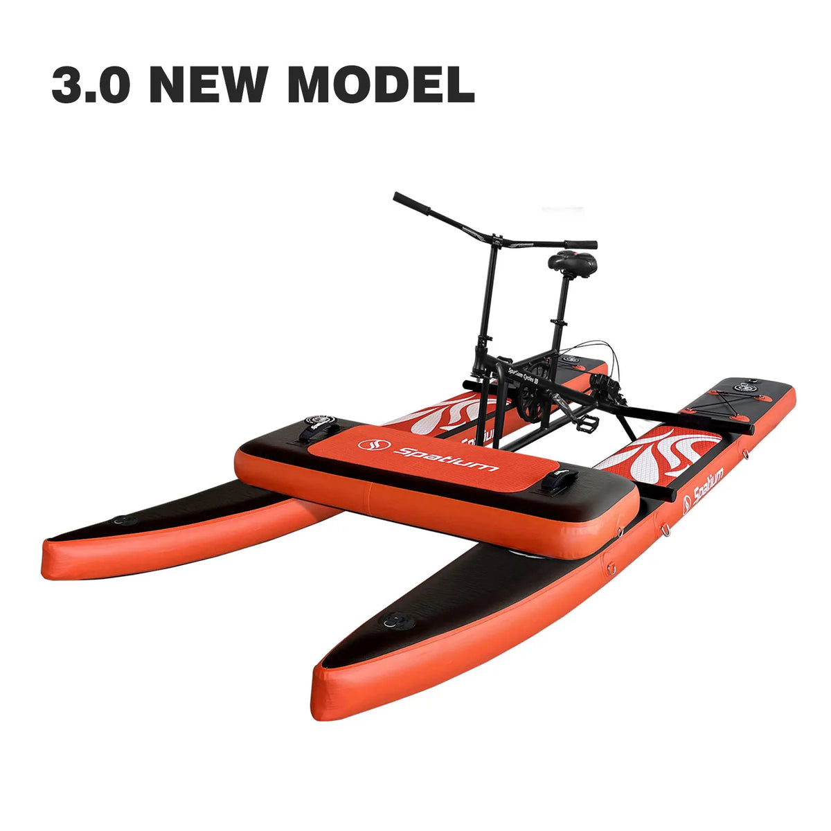 Spatium Inflatable Pontoon Water Bike for Lake Adventures