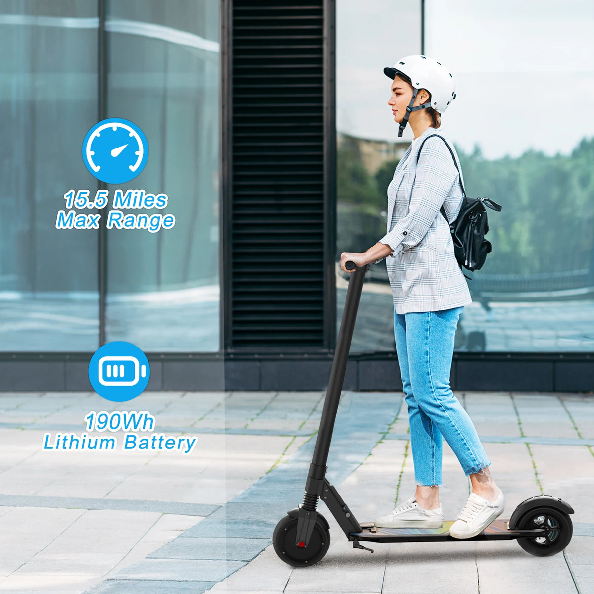 Caroma Folding Electric Scooter With Cruise Control And Shock Absorption