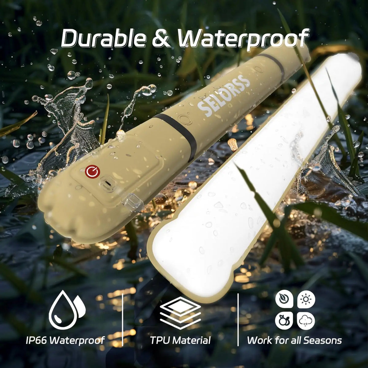 Rechargeable Inflatable Camping Lantern For Outdoor Hiking And Emergency
