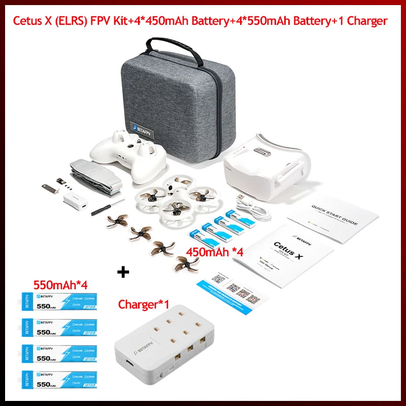 Betafpv Cetus X Fpv Drone Kit With Vr03 Goggles Bundle