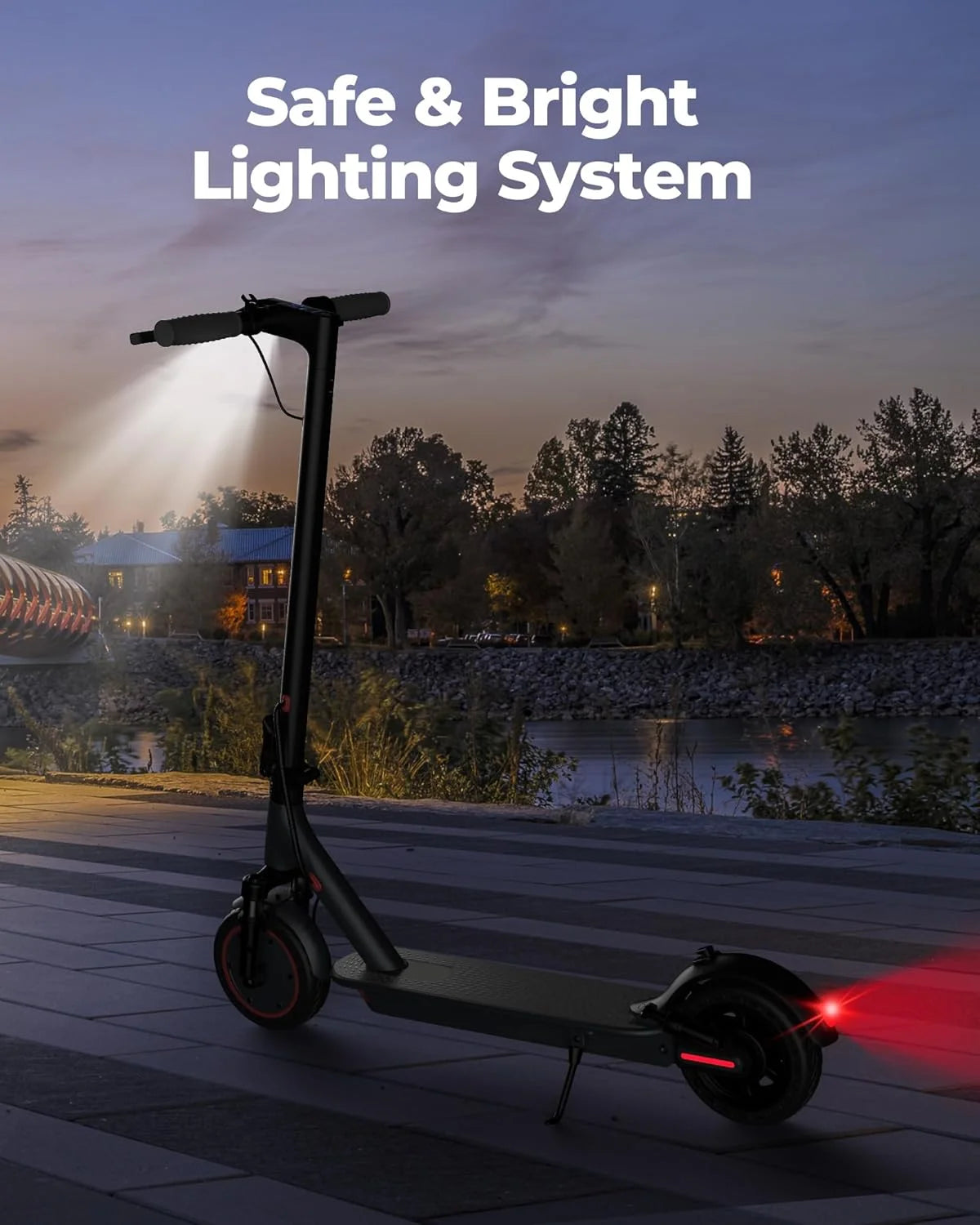 AOVOPRO Ap07 Electric Scooter Featuring Smart App Control Dual Shock