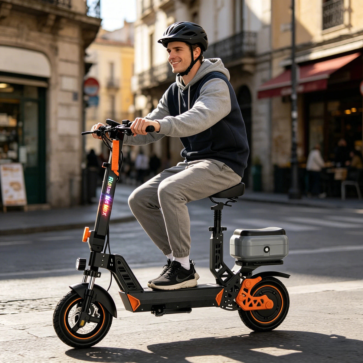 Bikydom Foldable Electric Scooter With Extended Battery Life