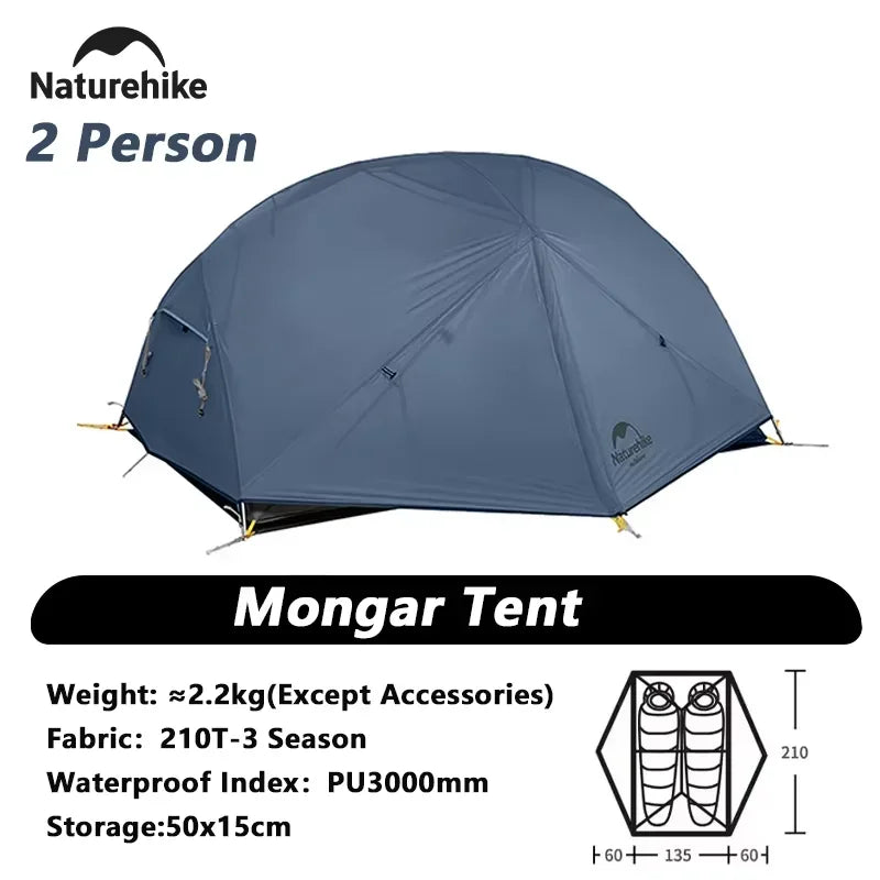 Naturehike Mongar Ultralight 2 Person Waterproof Camping Tent