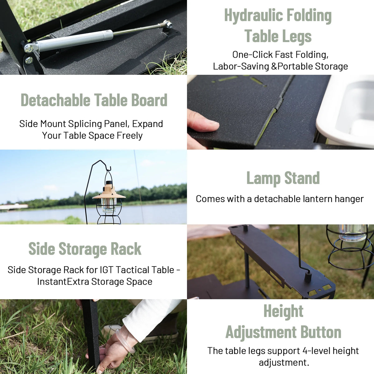 Pakicetus Portable Folding Camping Table For Outdoor Leisure
