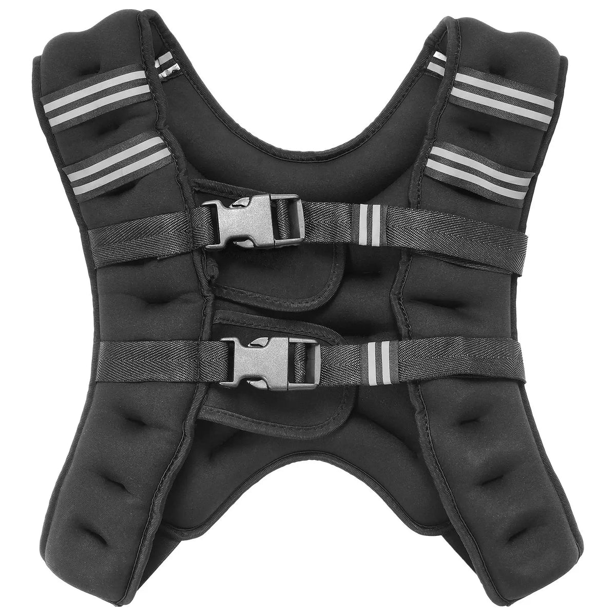Adjustable Weighted Vest With Reflective Stripe For Strength Training