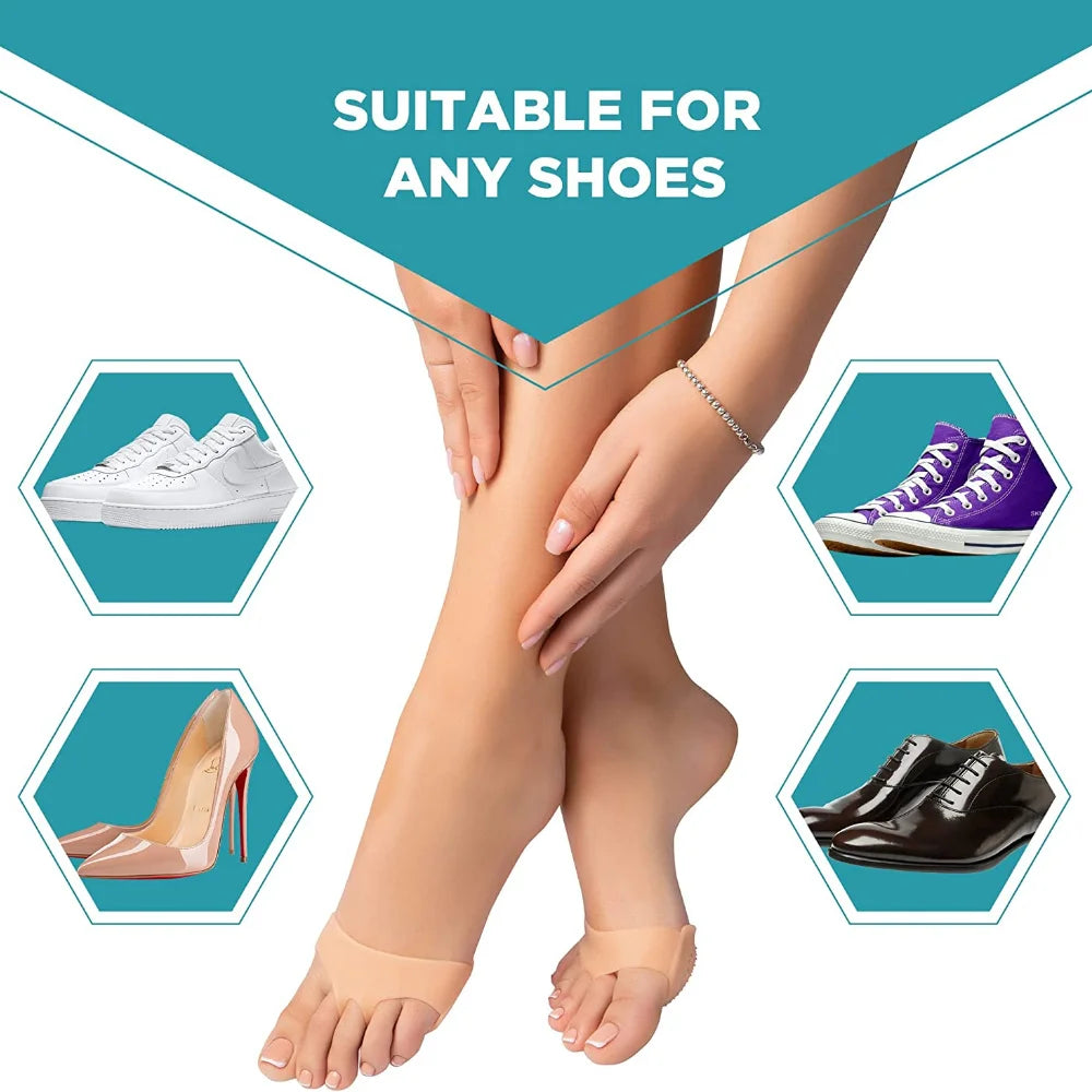 Silicone Gel Toe Separators For Bunion Relief And Care