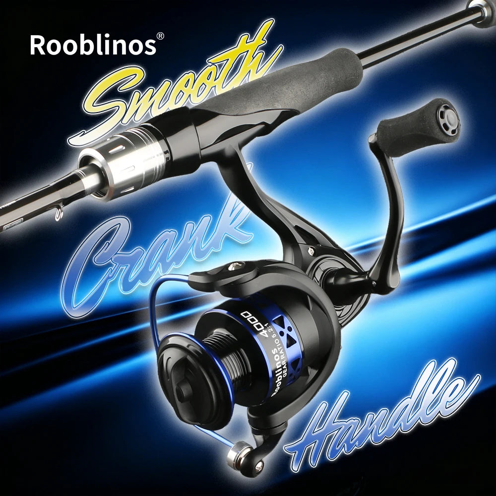 Rooblinos Saltwater Spinning Reel With Metal Spool And 12BB