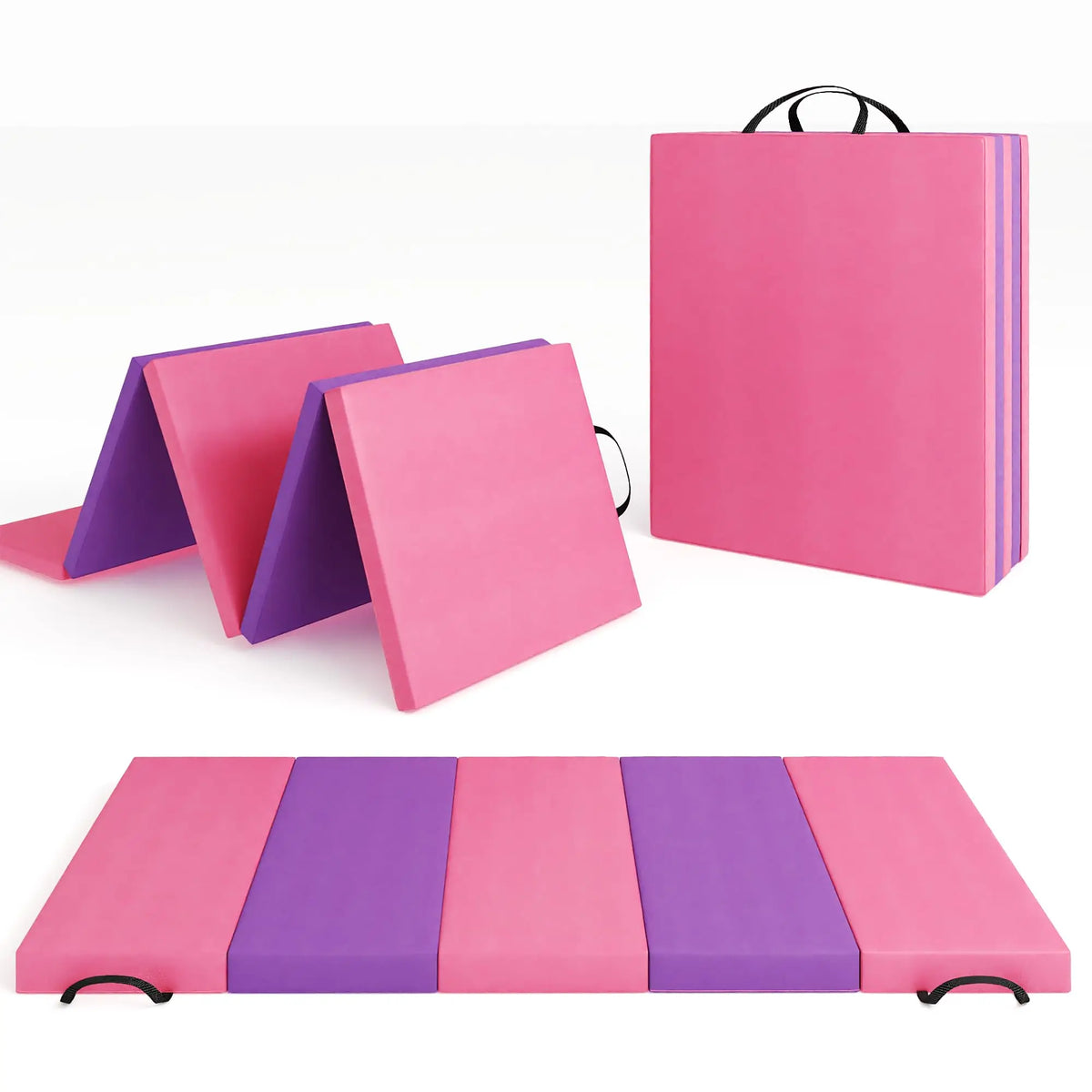 HiMISS Folding Gymnastics Mat for Tumbling Yoga Pilates and Fitness