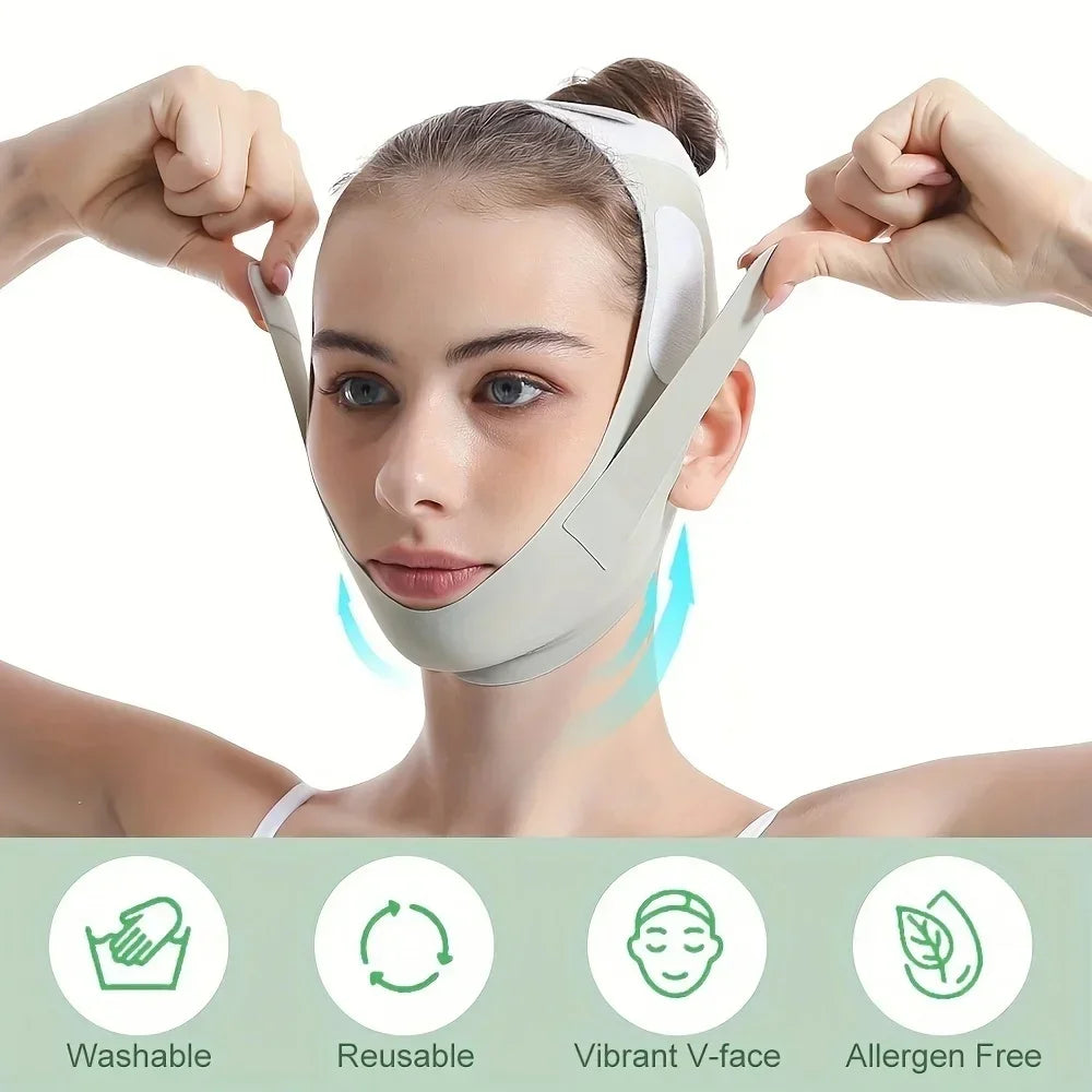 Adjustable V Shape Face Lift Band For Double Chin Reduction