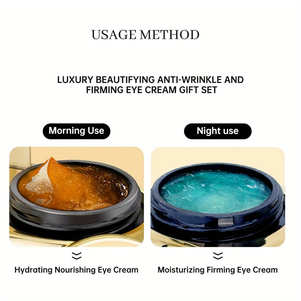 Aoao Firming Day And Night Eye Cream Set With Niacinamide