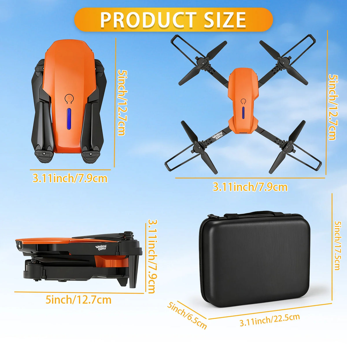 Professional HD Camera Foldable Quadcopter Drone For Beginners