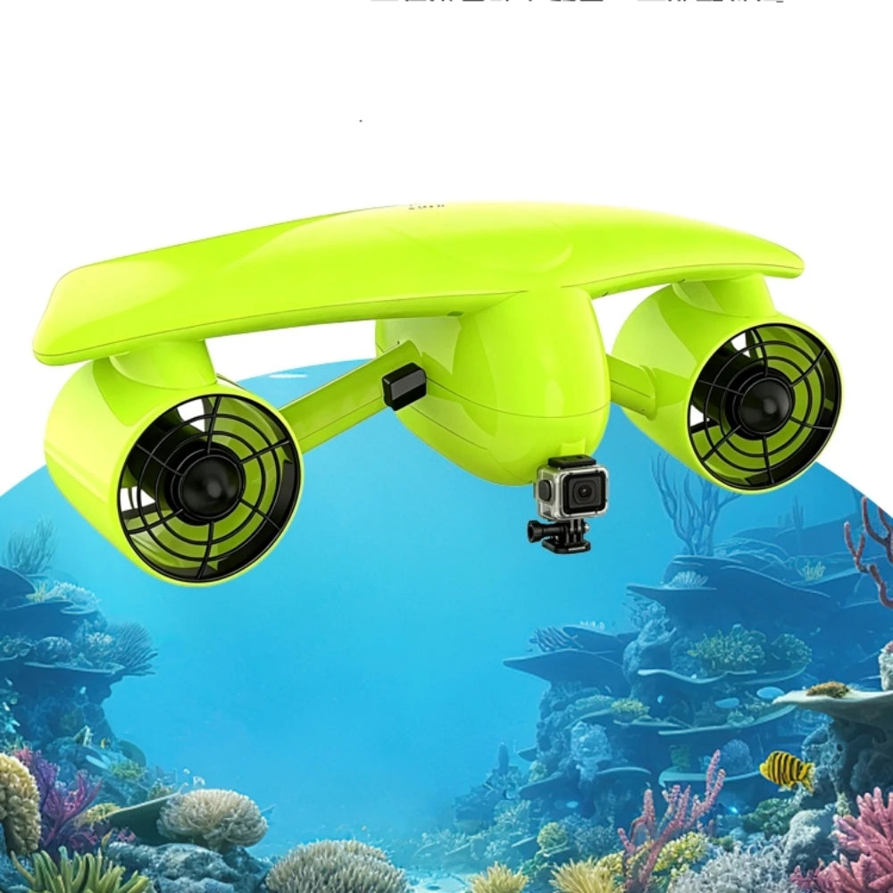 Portable Dual Motor Underwater Scooter for Snorkeling and Diving