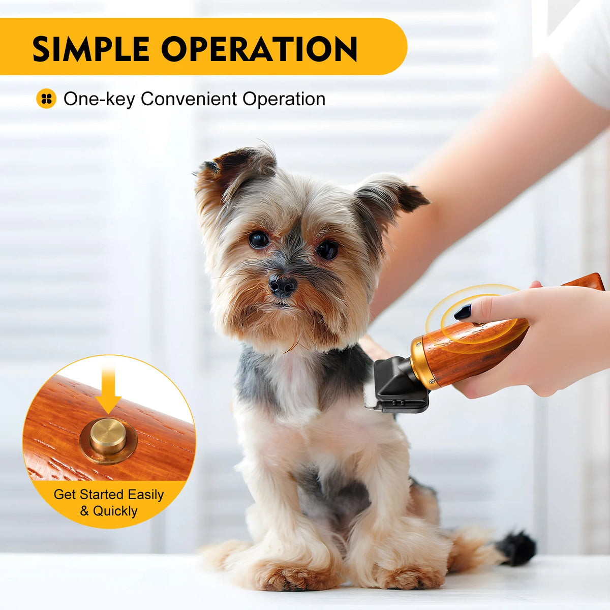 Bymaocar Electric Pet Clipper 55W Professional Corded Shears