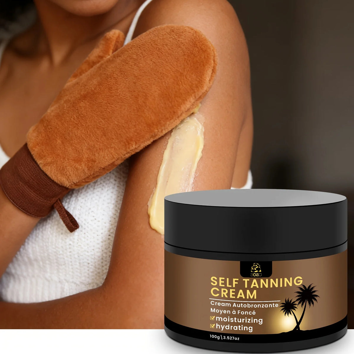 Aoao Self Tanning Cream With Aloe And Coconut Hydrating Moisturizer