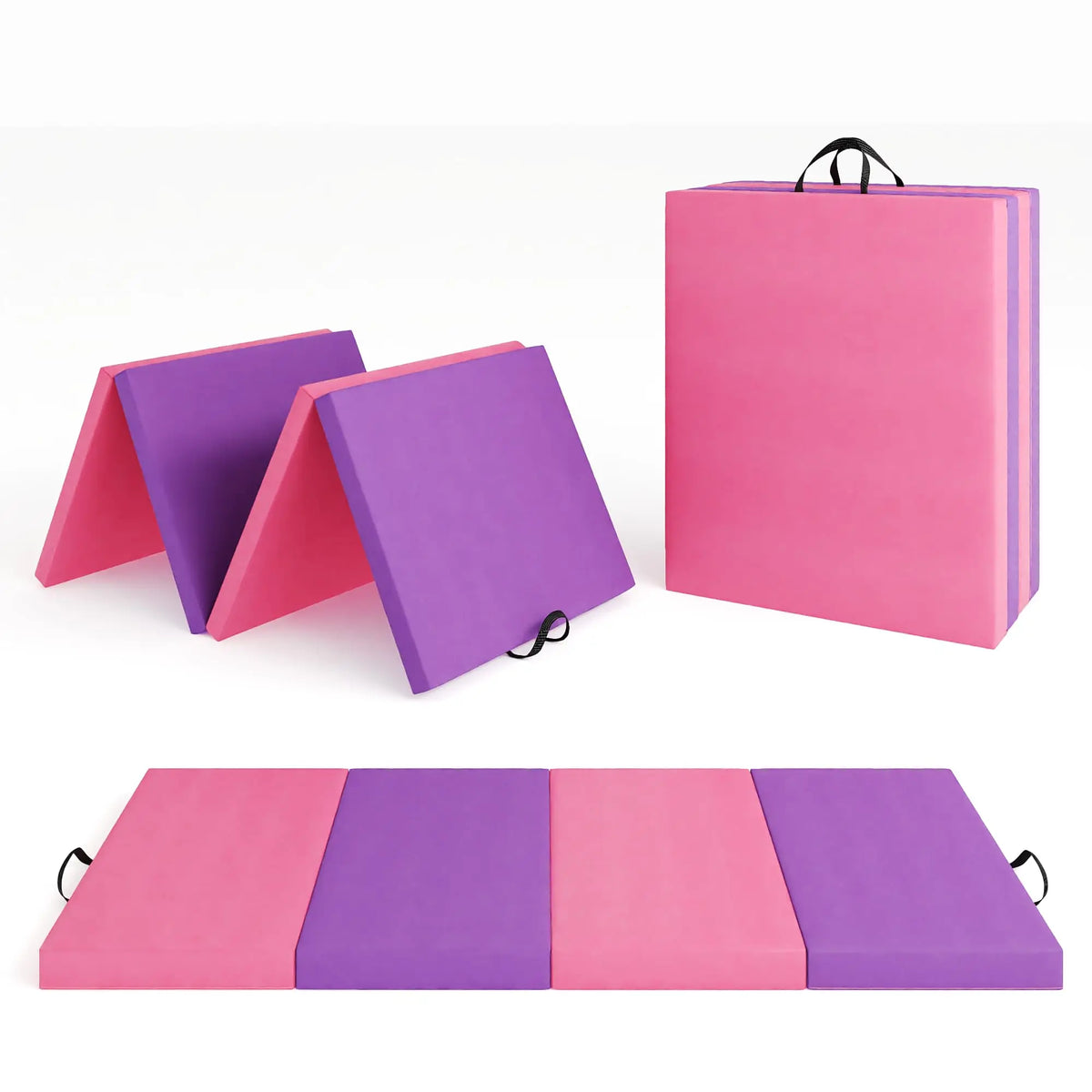 HiMISS Folding Gymnastics Mat for Tumbling Yoga Pilates and Fitness