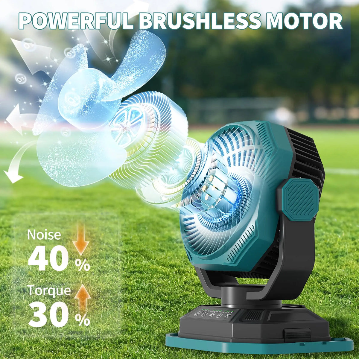 HiMiss Rechargeable Misting Bucket Fan Portable Outdoor Cooling System