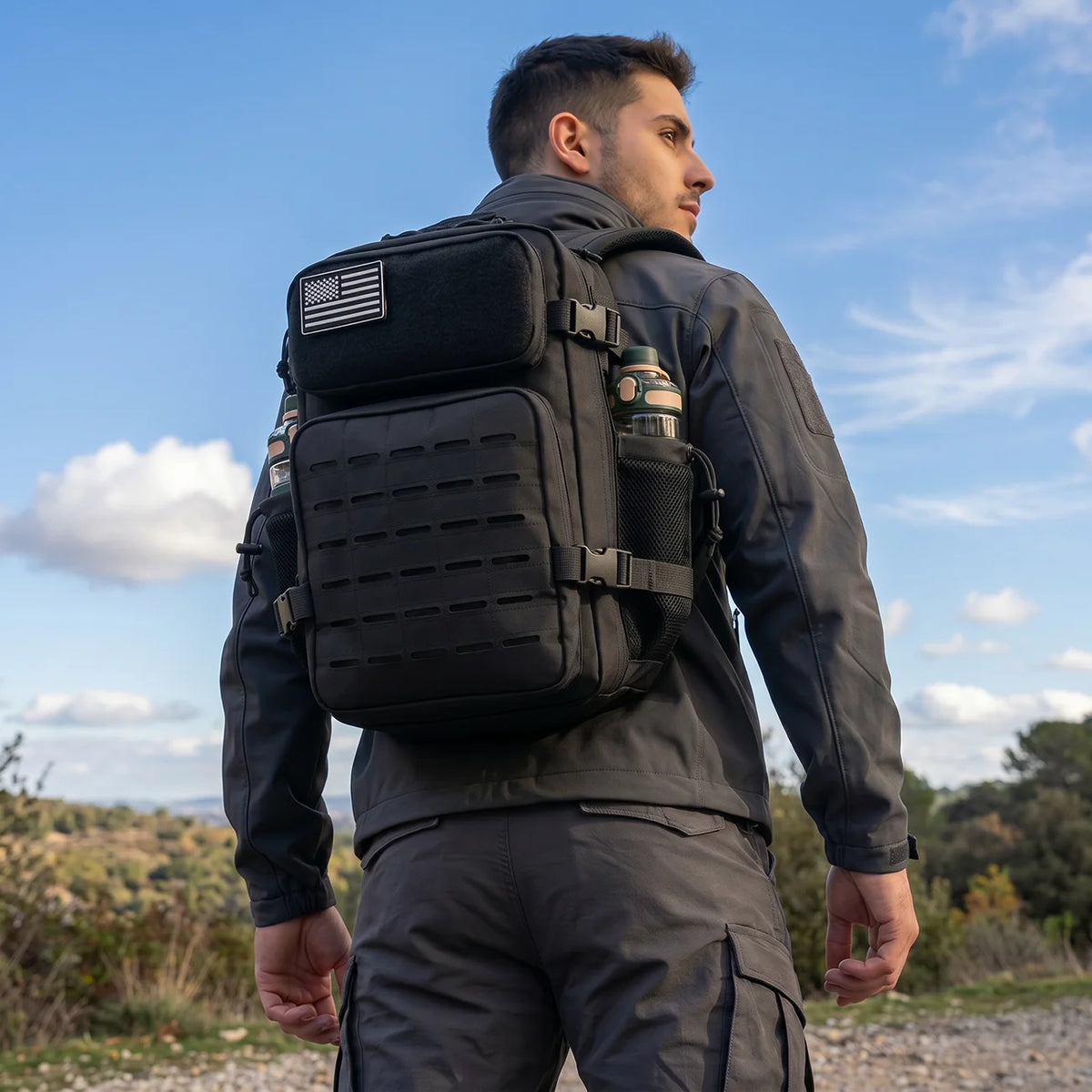 ReFire Gear Tactical Backpack With Molle System And Dual Cup Holder