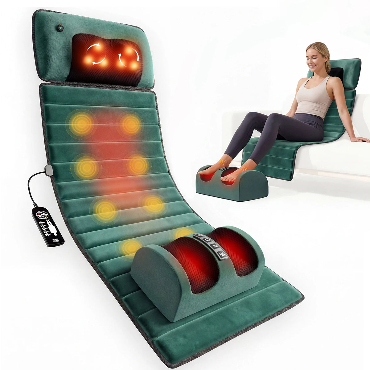 HOMEMASSA Full Body Vibration Massage Pad For Muscle Relaxation