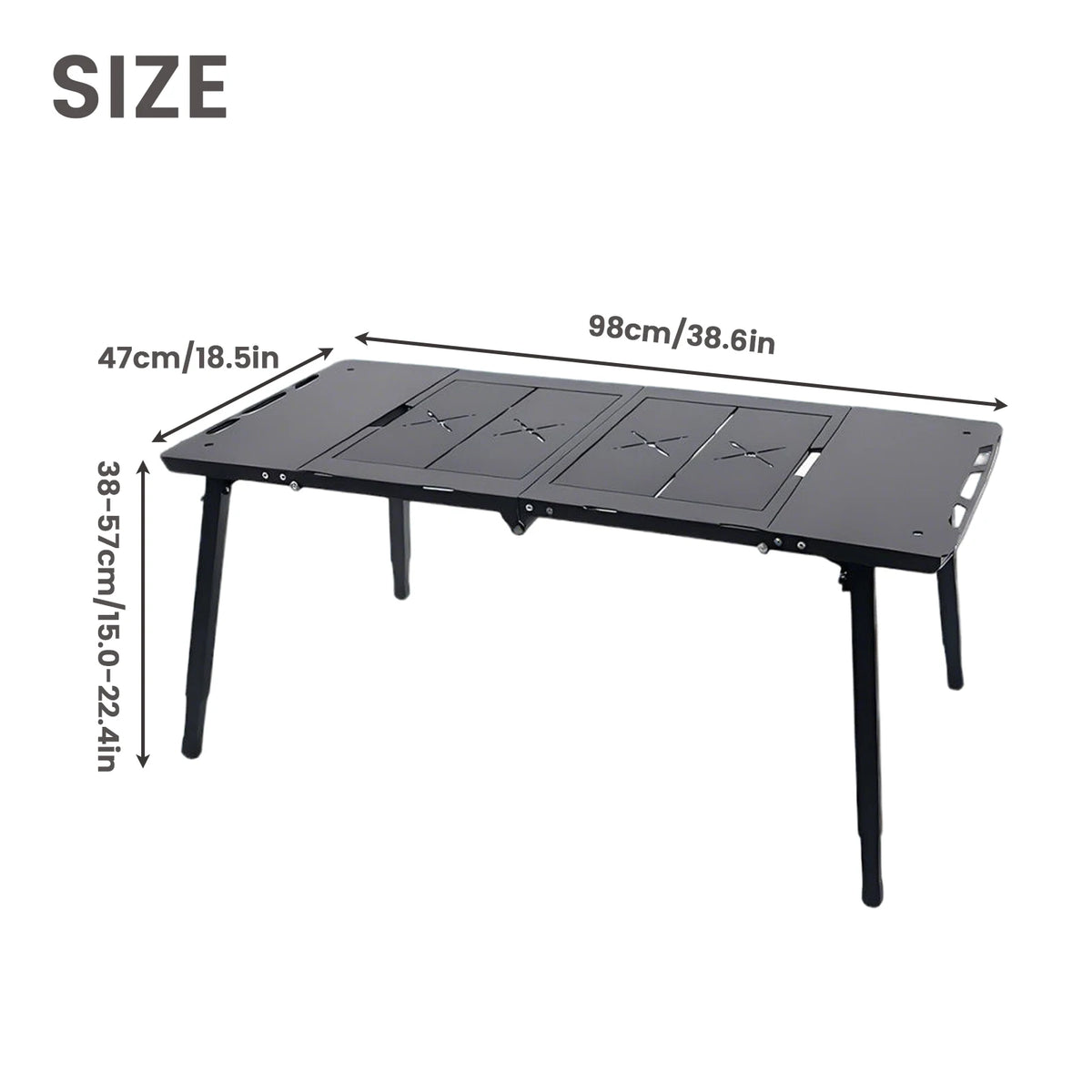 Pakicetus Portable Folding Camping Table For Outdoor Leisure