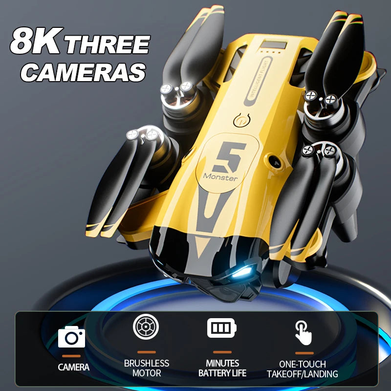 ZNLYRION M5 Foldable Drone 8K Camera Obstacle Avoidance RC Quadcopter