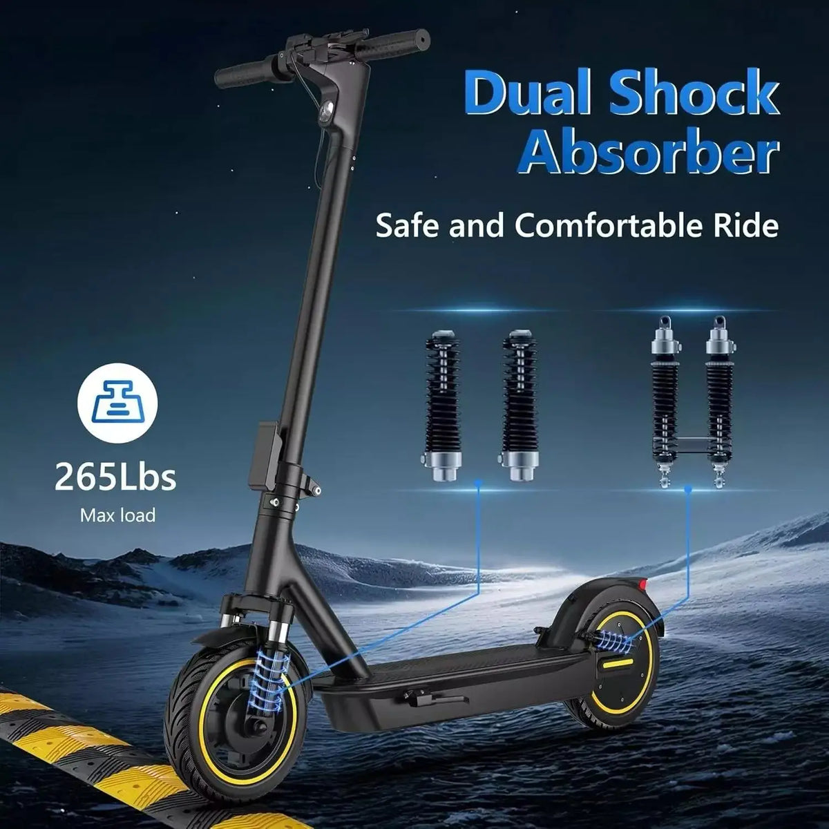 AOVOPRO ESMAX Folding Electric Scooter 500W Smart App Control
